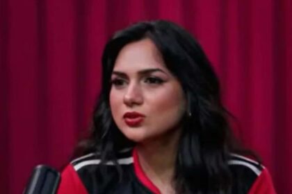 Akanksha Chamola during a media interaction after Lock Upp Season 2.