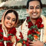 Tina Parekh in her bridal look during her wedding with musician Vikram Hazra
