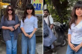 Ariana Mukherjee poses outside salon sparking Selena Gomez comparisons