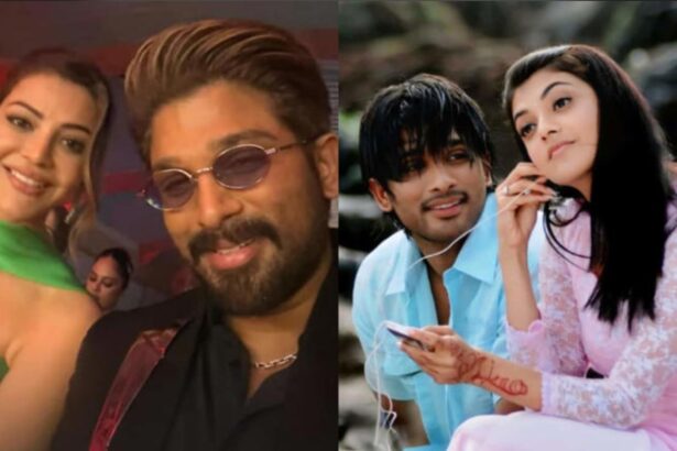 Allu Arjun and Kajal Aggarwal selfie at Filmfare Awards South reunion