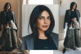 Priyanka Chopra at Dior show during Paris Fashion Week 2026