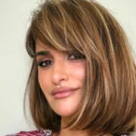 Penélope Cruz showcasing her new boyfriend bob haircut during a recent appearance