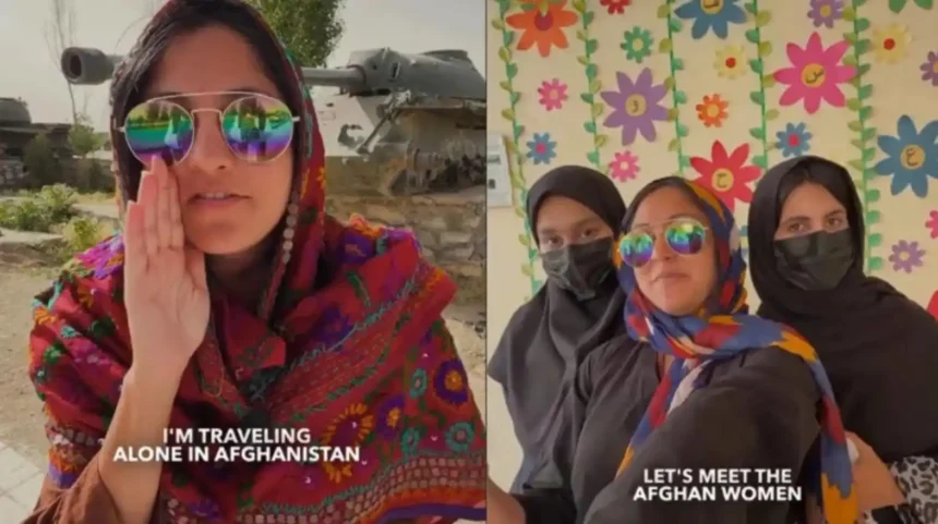 Indian traveller Ankita Kumar during her solo journey through Afghanistan