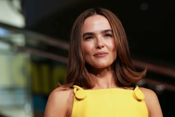 Actress Zoey Deutch portrait emphasizing thoughtful expression and introspective mood