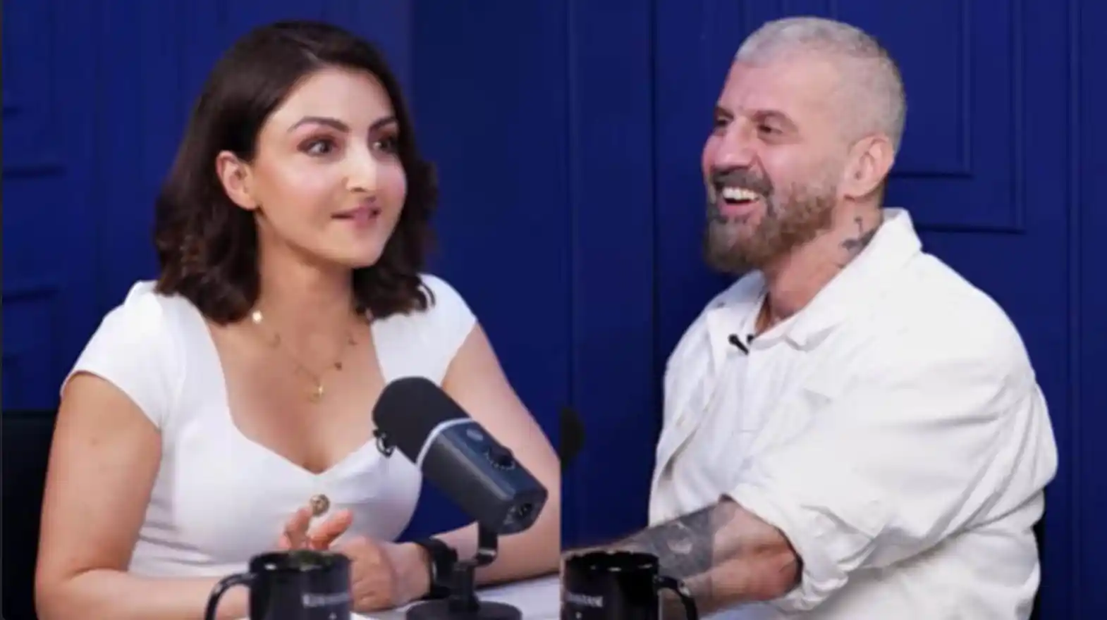 Soha Ali Khan Discusses Hair Fall Concerns, Experts Explain Proper Washing Routine and Prevention Tips 11 Soha Ali Khan discussing hair fall prevention tips with hairstylist Yianni Tsapatori and Kritika Kamra on a podcast