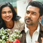 Mamitha Baiju and Suriya featured in Vishwanath and Sons promotional poster