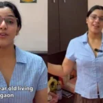 Young woman in Gurugram sharing monthly budget breakdown showing rent, food, transport and savings expenses