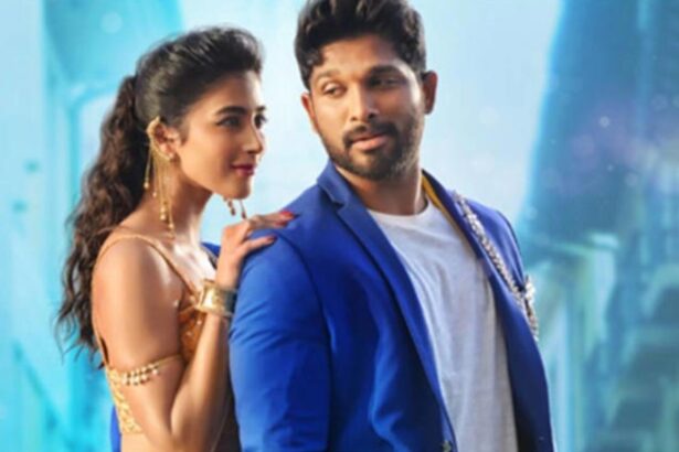 Allu Arjun and Pooja Hegde during a promotional event as reports suggest a reunion in AA23