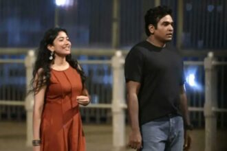 Vijay Sethupathi's New Look and Sai Pallavi's Kolkata Shoot Photos Fuel Excitement Around Mani Ratnam's Untitled Film 33 Vijay Sethupathi and Sai Pallavi filming Mani Ratnam's upcoming Tamil film on Howrah Bridge in Kolkata.