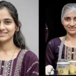 Entrepreneur Mayuri at her juice business after leaving a tech job to focus on motherhood.