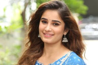 Rasha Thadani during promotions for her Telugu debut film Srinivasa Mangapuram