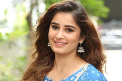 Rasha Thadani during promotions for her Telugu debut film Srinivasa Mangapuram