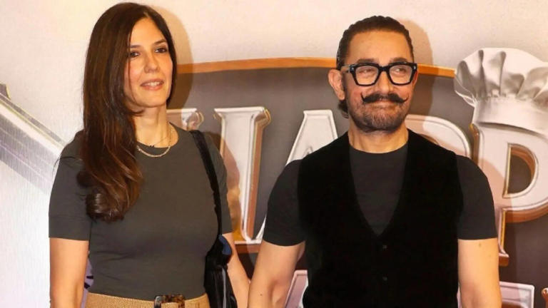 Preparations outside Aamir Khan's Mumbai residence ahead of reported wedding celebrations