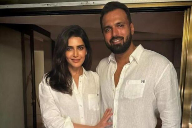 Karishma Tanna and husband Varun Bangera celebrating his 40th birthday and new journey into fatherhood