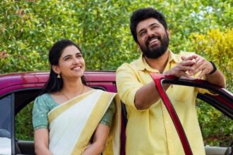 Nivin Pauly and Mamitha Baiju in Bethlehem Kudumba Unit