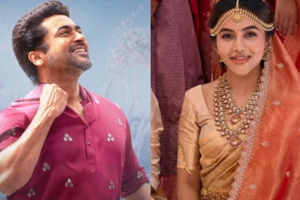 Bhavani Sre and Suriya from Vishwanath And Sons during the film's shoot
