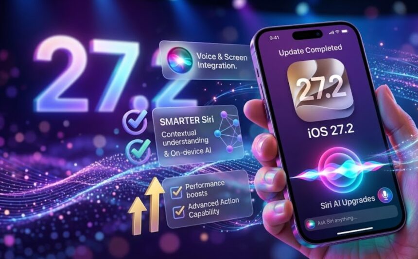 Siri interface displayed on an iPhone screen