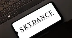 Skydance signage outside a company office