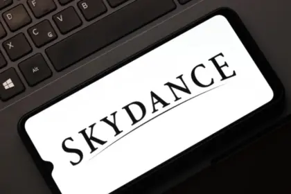Skydance signage outside a company office