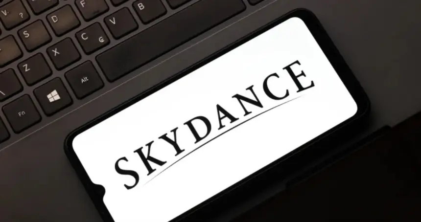 Skydance signage outside a company office