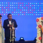 Ambani family members at the Jio Platforms listing ceremony in Mumbai
