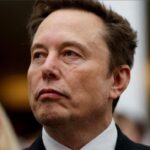 SpaceX Falcon 9 rocket during launch as the company expands its satellite internet and AI businesses.