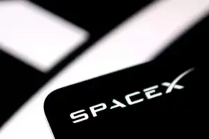 SpaceX Falcon 9 rocket launching as the company expands its Starlink satellite internet and AI businesses.