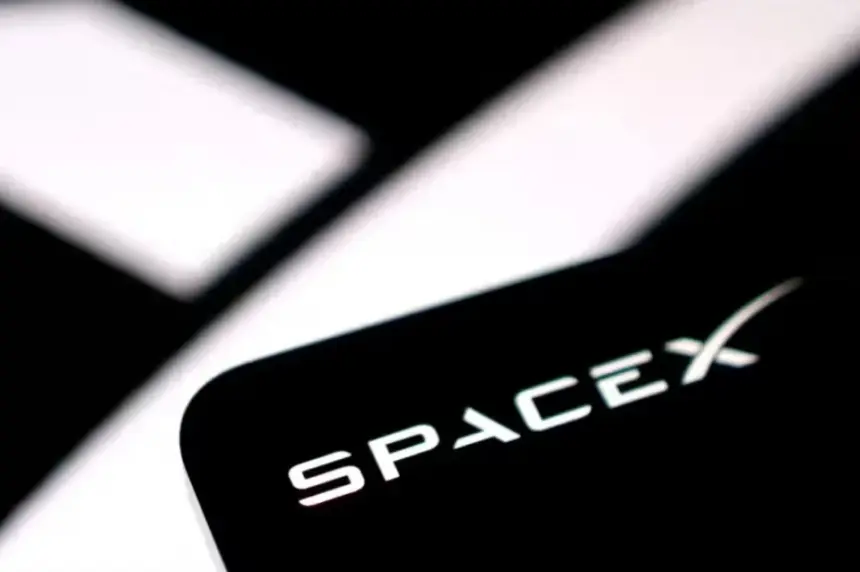 SpaceX Falcon 9 rocket launching as the company expands its Starlink satellite internet and AI businesses.