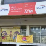 Equitas Small Finance Bank signage outside a branch